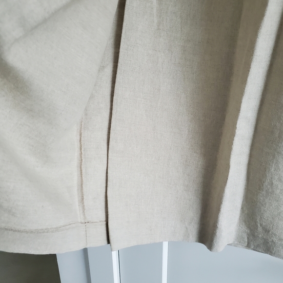 Marks & Spencer Linen Midi Pencil Skirt with Buttons - Picture 5 of 13